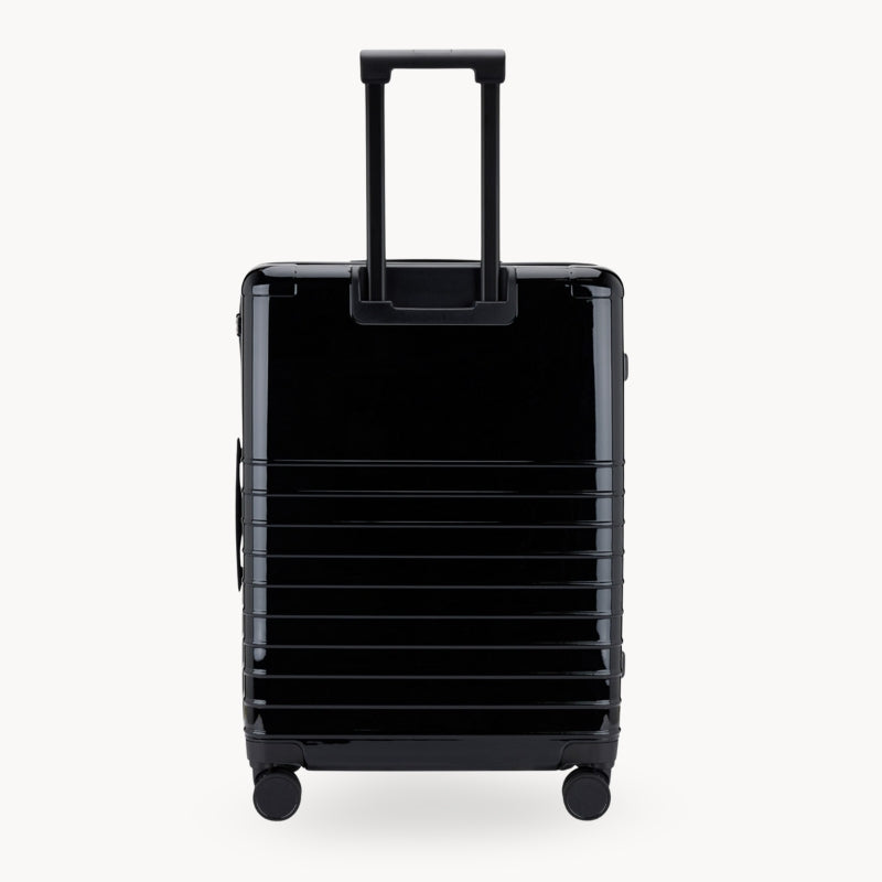 Schwarzer Hochglanzkoffer